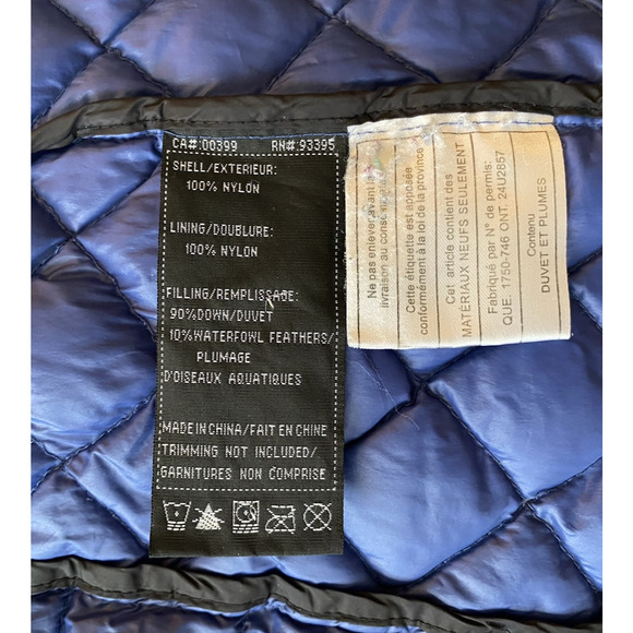 NuAge Sport Jacket Womens Medium Blue 100% Nylon Light Packable Down Puffer Coat - Picture 6 of 12